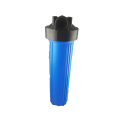 Single 20" UPVC Plastic Slim Blue Cartridge Filters Housing For Water Treatment RO System